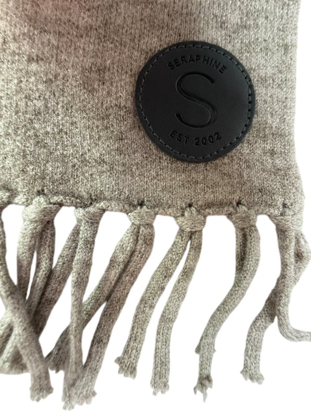 New NWT Seraphine Maternity Shawl Wrap Oversized Sweater w/ Sleeves Brown gray. - Picture 5 of 11